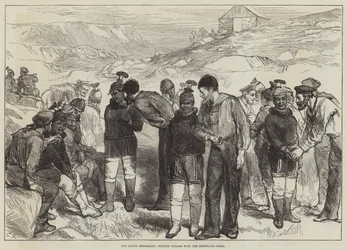 The Arctic Expedition, English Sailors with the Greenland Girls